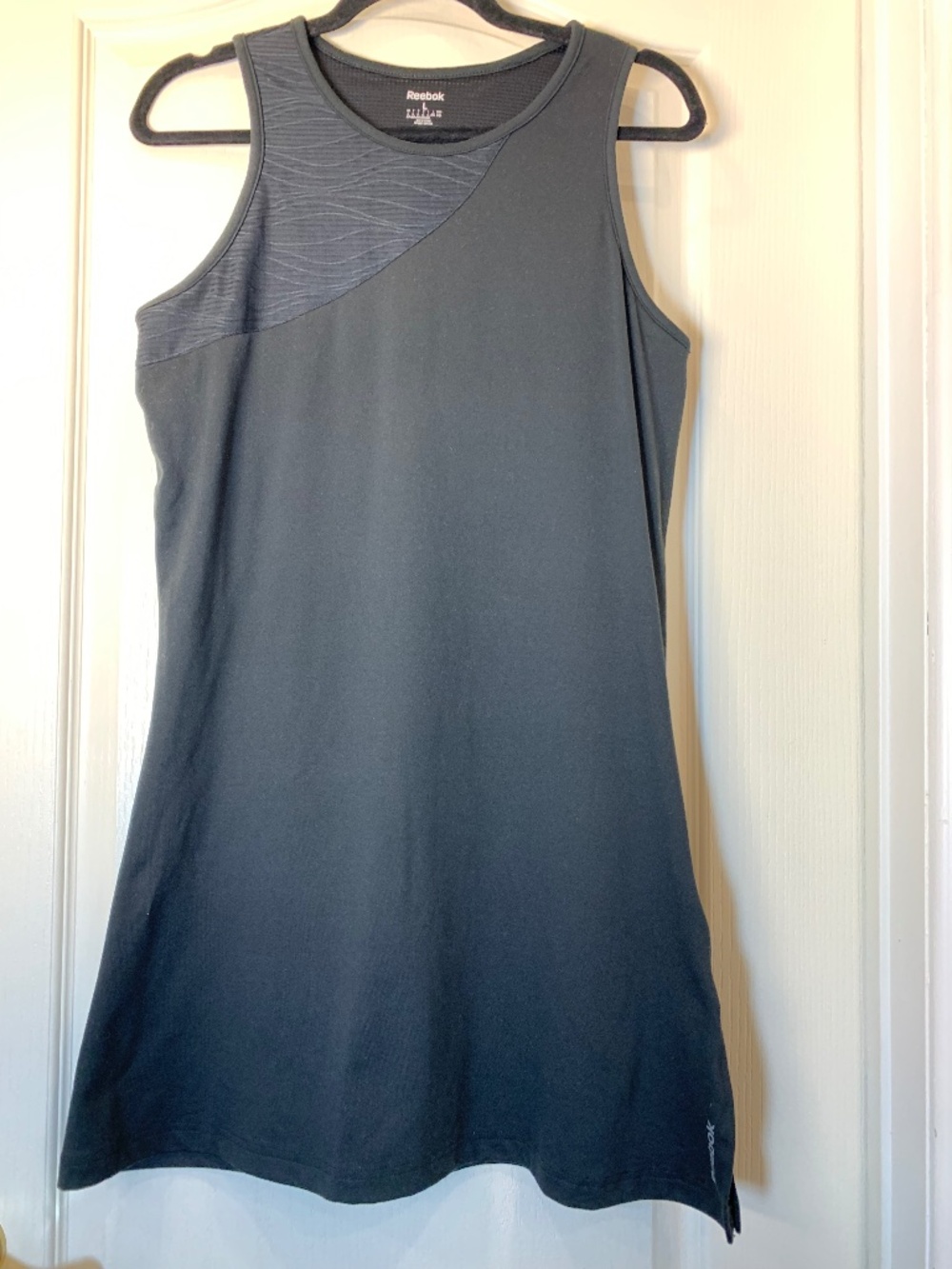 Reebok Performance Tennis Dress Women’s Large Built-In Bra Black Active Dress